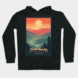 Great Smoky Mountains national park vintage travel poster Hoodie